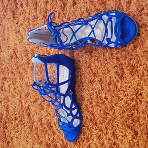 Jewel by Badgley Mischka Suede Gladiator Sandals